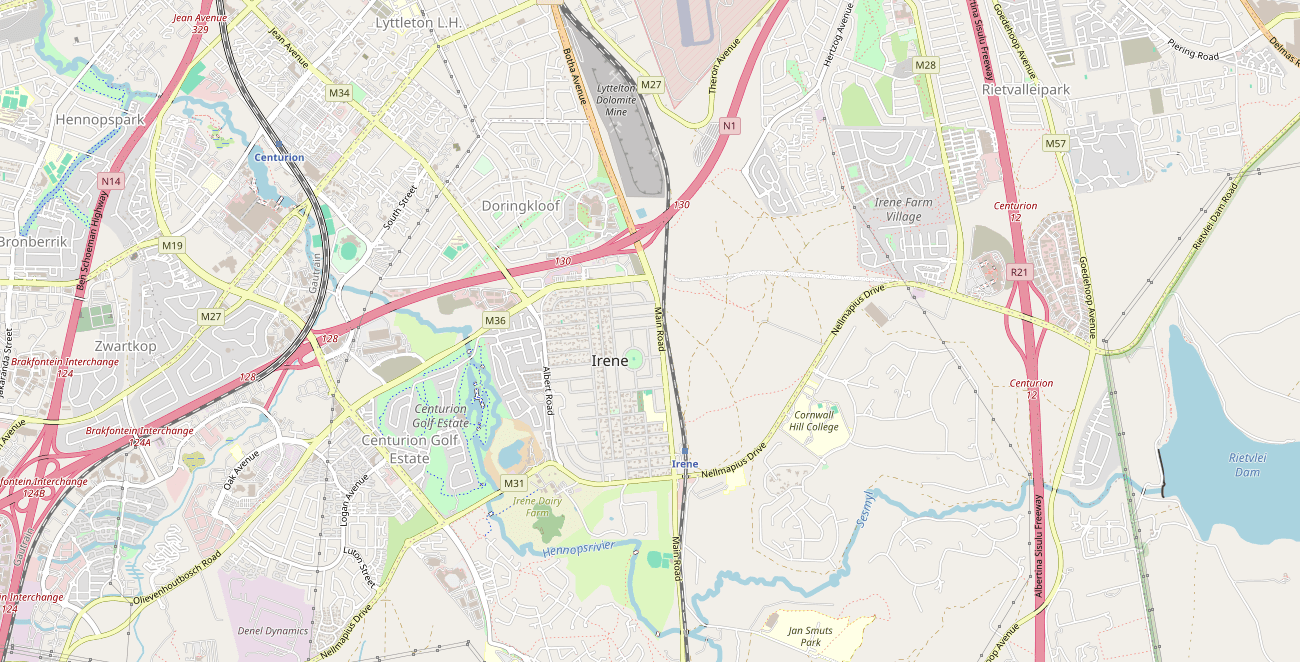 Pierre van Ryneveld, Centurion area guide