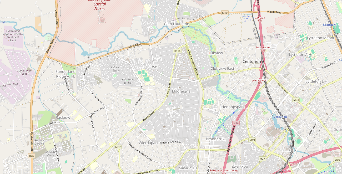 Zwartkop, Centurion area guide